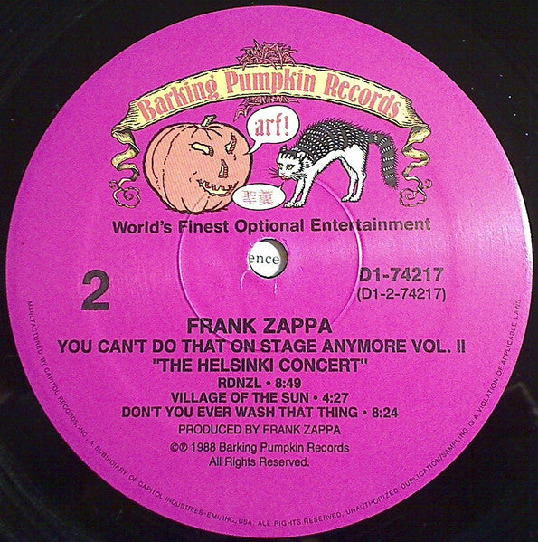 Zappa - You Can't Do That On Stage Anymore Vol. 2 (The Helsinki Concert)