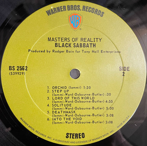 Black Sabbath - Master Of Reality