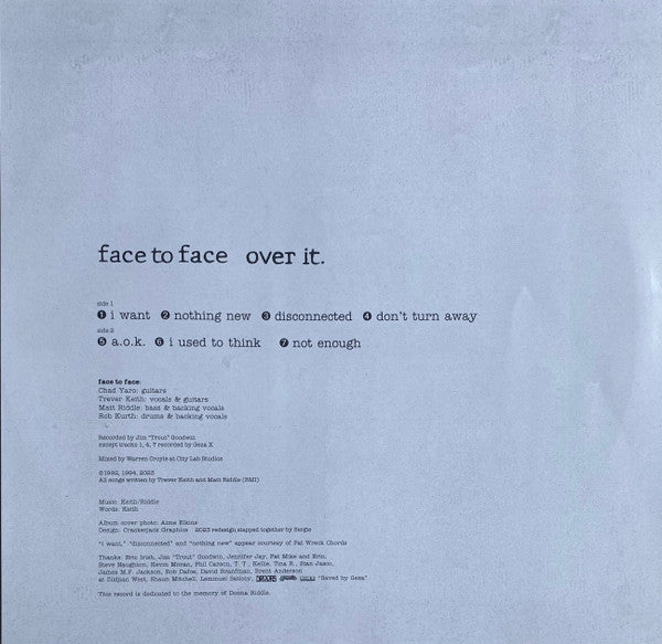 Face To Face - Over It