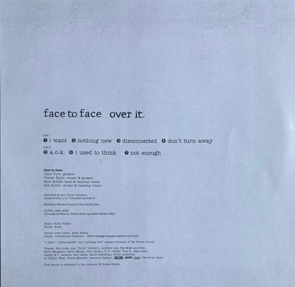 Face To Face - Over It