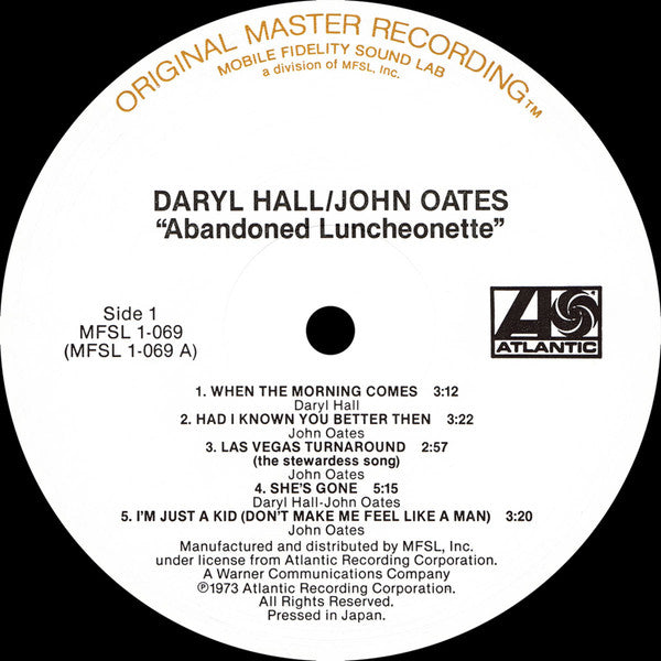 Daryl Hall / John Oates - Abandoned Luncheonette