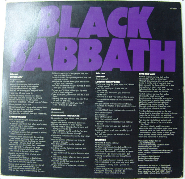 Black Sabbath - Master Of Reality