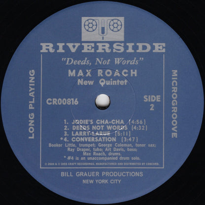 Max Roach - Deeds, Not Words