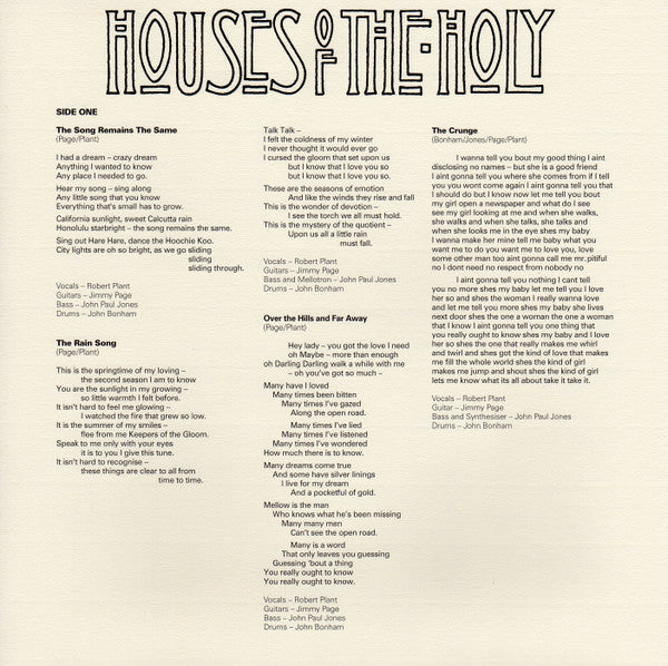 Led Zeppelin - Houses Of The Holy