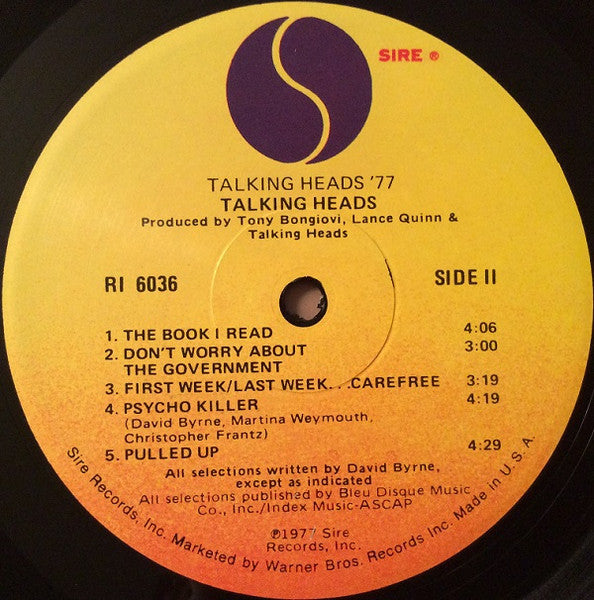Talking Heads - Talking Heads: 77