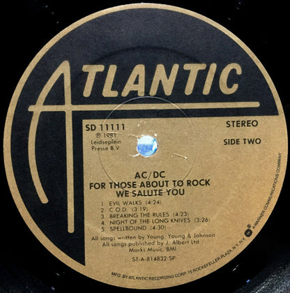AC/DC - For Those About To Rock (We Salute You)