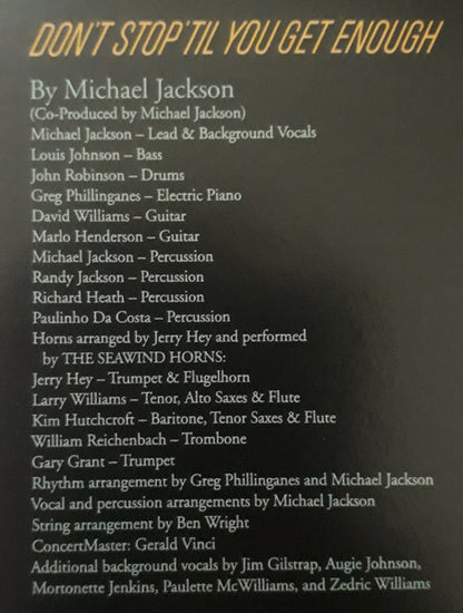 Michael Jackson - Off The Wall