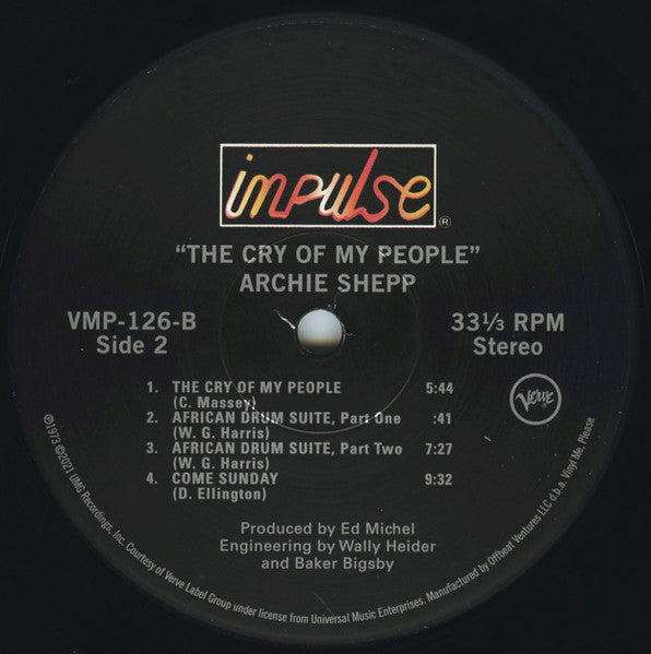 Archie Shepp - The Cry Of My People